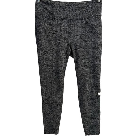 Athleta Size Large Legging Pant with Pockets Black Gray - Picture 1 of 6